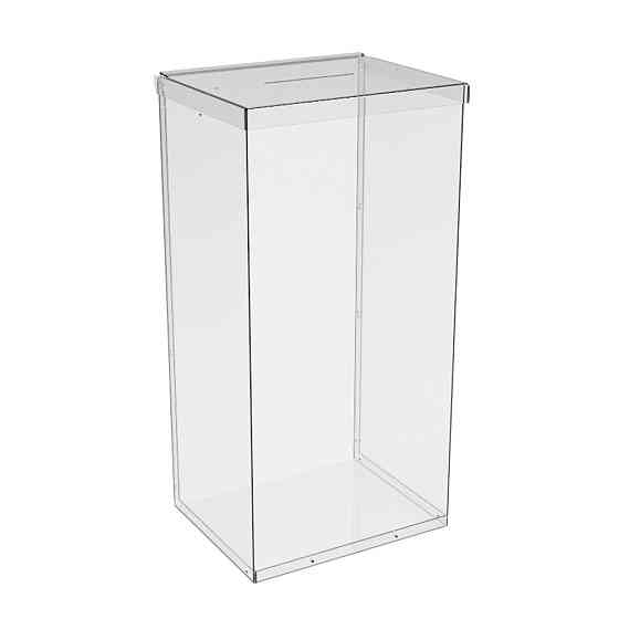 Ящик EKOSTAR без замка для пожертвований и сбора денег 250x200x500. Объем 25 литров Киев