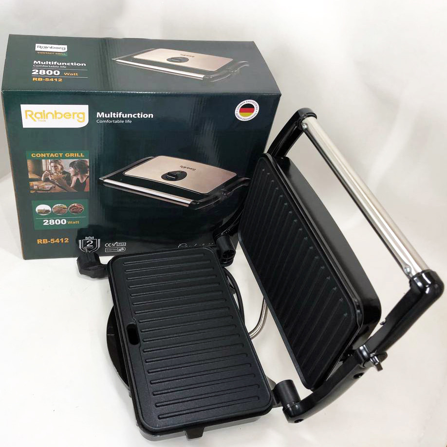 Гриль контактный плоский, Бутербродница для сэндвичей с антипригарным покрытием, Гриль универсальный FQ-55 Львов - изображение 19