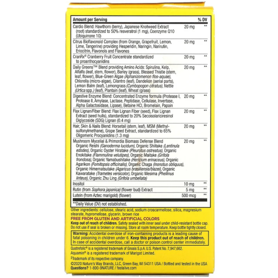 Мультивітаміни для жінок (Alive! Women&apos;s multi-vitamin) 60 таблеток Київ