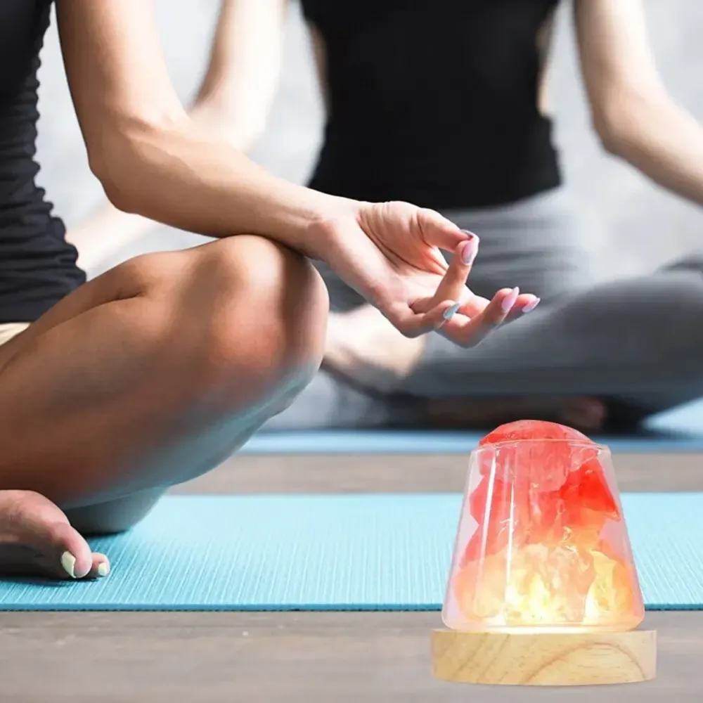 Cоляная лампа Agata с ночником 2-в-1. Солевая лампа из гималайской соли и кварца Днепр - изображение 4