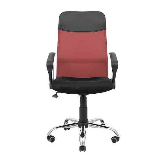 Офісне крісло керівника Ultra Хром M1 Tilt Чорно-червоний Київ
