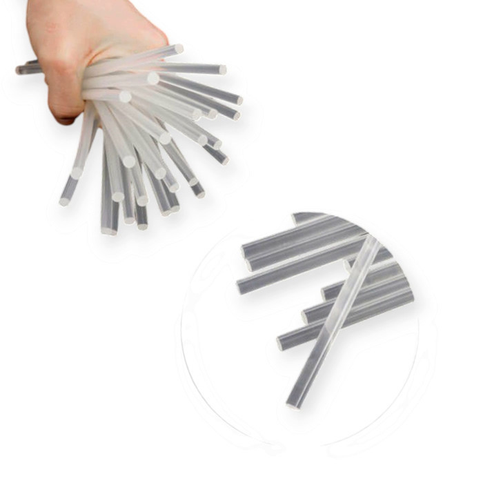 Стержни клеевые d- 7.4 х 200 мм прозрачные 1 кг (пакет) Мукачево - изображение 2