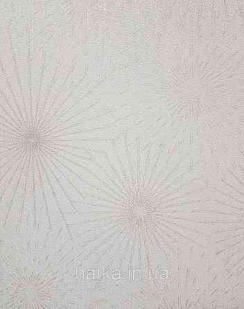 Шпалери вінілові на флізеліні AS creation The Bos 0.53х10 геометрія серветять кульбаби світло-бежеві молочні 3д Київ