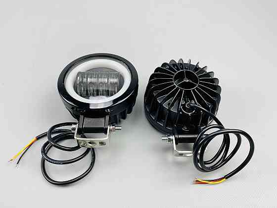 Світлодіодна лампа робочого освітлення, водонепроникна кругла фара 40W (+ LED кільце) для автомобіля Мукачево