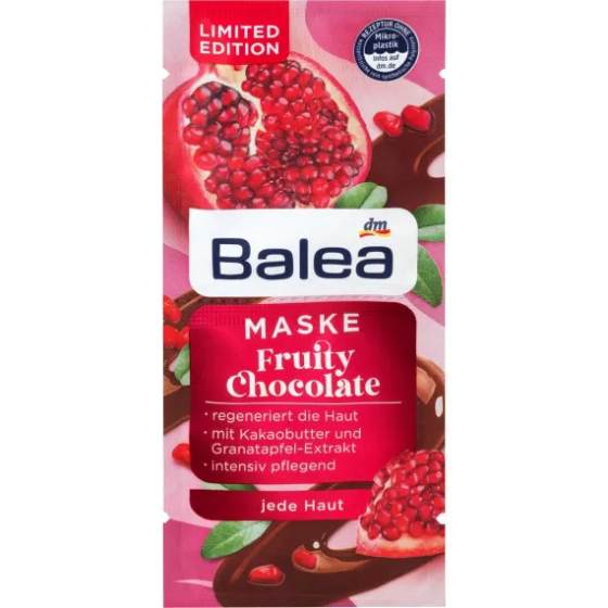 Маска для обличчя Фруктово-Шоколадна Balea, 16 мл (Німеччина) Balea Maske Fruity Chocolate, 16 ml Львів
