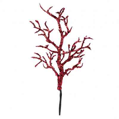 Декоративна гілка YES! Fun Корал 41 см, червона, гліттер (974308) Вінниця