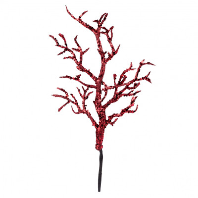 Декоративна гілка YES! Fun Корал 41 см, червона, гліттер (974308) Вінниця - фото 1