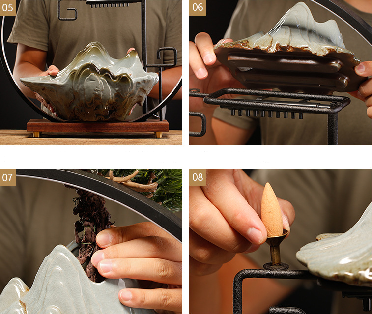 Декоратний водоспад 52х50 см ВЕЛИКИЙ, фонтан, зволожувач повітря, свічник 5в1! ХМАРИНКА Кременчук - фото 4