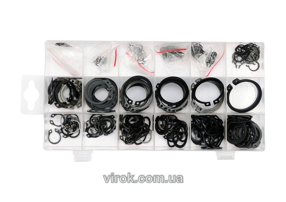 Стопорні кільця зовнішні YATO : набір, 300 шт [5/20/720] Одеса - фото 1