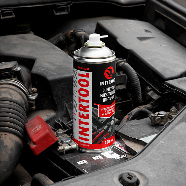 Очищувач електроконтактів, аерозоль, 400 мл INTERTOOL FS-0074 Киев - изображение 9