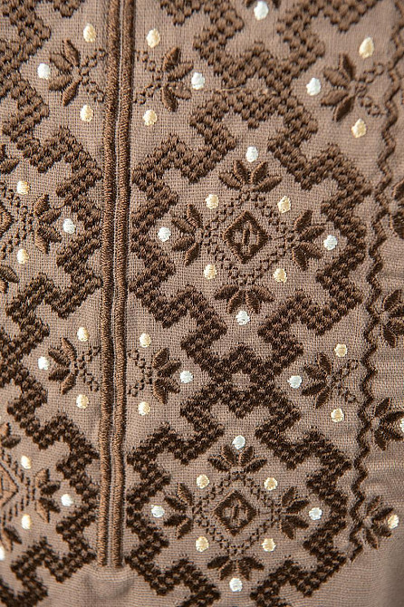 Вишиванка для хлопчиків, лляна, кавова, топ Київ - фото 3