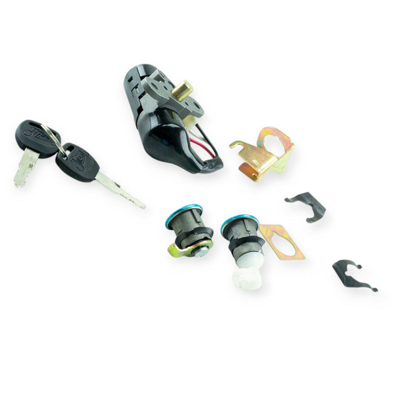 Замки Хонда DIO-AF 35 (на 3 провода) косое крепление комплект Мукачево - изображение 1