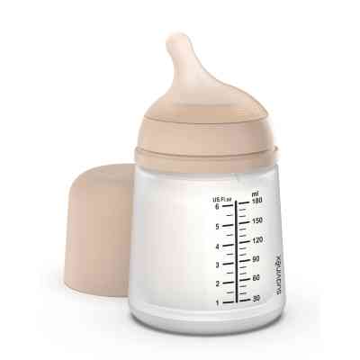 Пляшечка для годування Suavinex Zero. Zero Beige 180 мл, адаптивний потік (308416) Вінниця