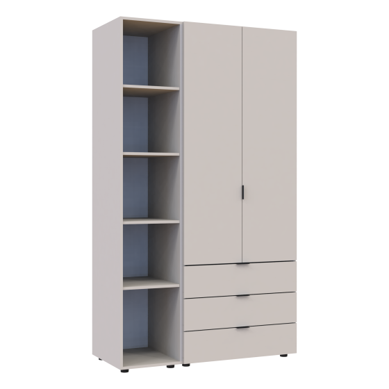 Комплект шкафов для одежды Doros Гелар (2 шт.) 115,7х49,5х203,4 см Кашемир (DRS-011248) Львов