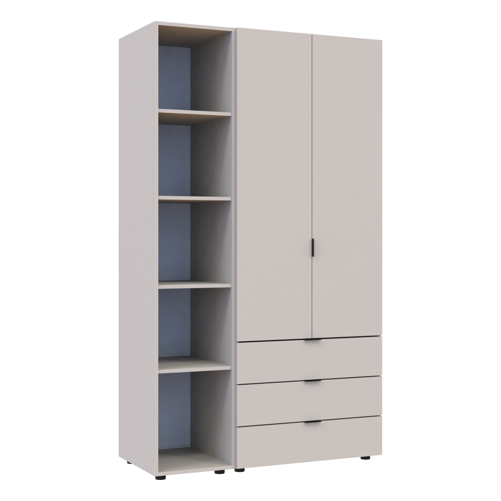 Комплект шкафов для одежды Doros Гелар (2 шт.) 115,7х49,5х203,4 см Кашемир (DRS-011248) Львов - изображение 5