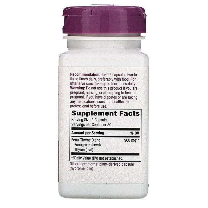 Пажитник и темьян Nature's Way Fenu-Thyme 900 мг 100 кап Киев - изображение 2