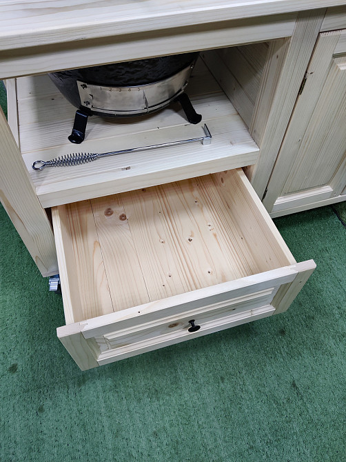 Стол для гриля Primo, Big Green Egg, Kamado Joe деревянный с нишами GRILLI 009694 Код: 009694 Ровно - изображение 4