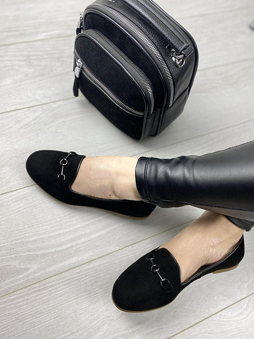 LEADER STYLE Туфлі жіночі LEADER STYLE 2967 чорні (весна-осінь, замша натуральна) (3382) Коломия - фото 7