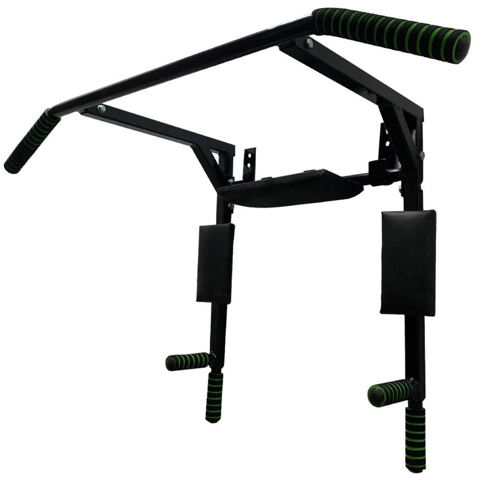 Турнік-бруси настінний "Iron" NE-TR-3B 3 в 1 з м'якими ручками чорний Вінниця - фото 1