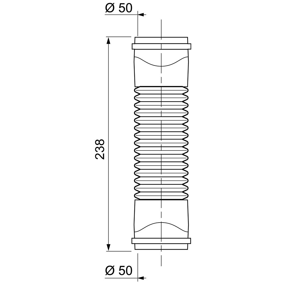 З'єднання гнучке Magiflex Ø50 мм F-F 238 мм WIRQUIN (9549350) Київ - фото 5