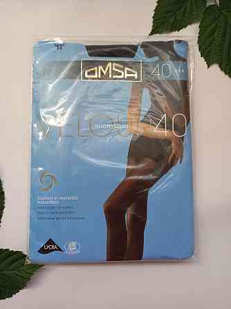 Матові оксамитові колготки omsa velour 40 чорні розмір 2 Славута