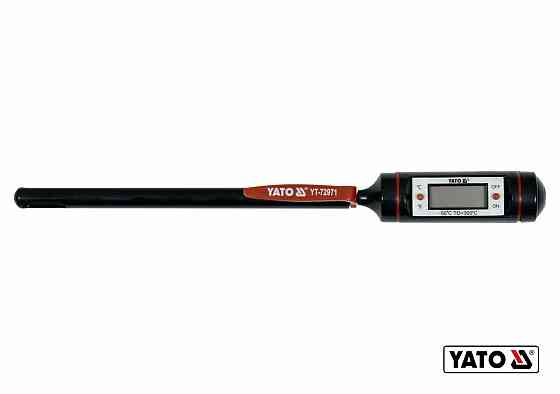 Термометр електронний YATO з зондом- 130 мм, діапазон- -50ºС- +300ºС, живлення- 1.5 В (LR44) [50] Одеса