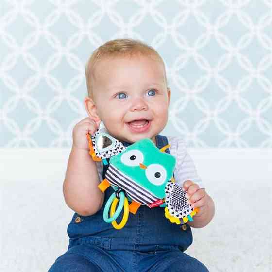 М'яка іграшка-підвіска Infantino Сова з вібрацією (216320I) Харків