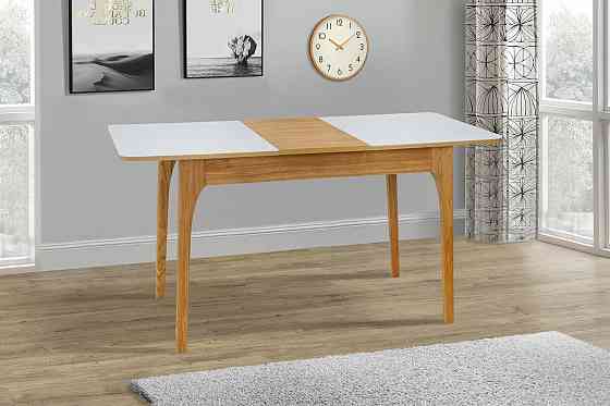 Стіл Фієста (110+350)*70, горіх/білий Київ