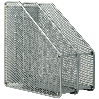 Лоток для паперів Axent вертикальний 2-в-1, металевий, срібний (2126-03-A) Вінниця - фото 1