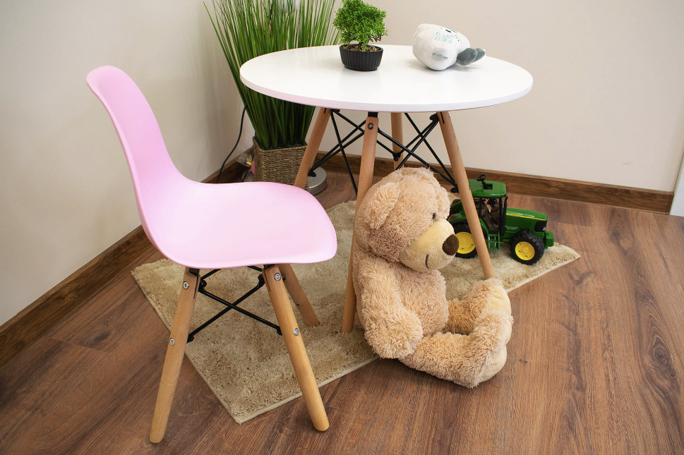 Дитячий стільчик Leobert Zubi зі спинкою рожевий Київ - фото 8