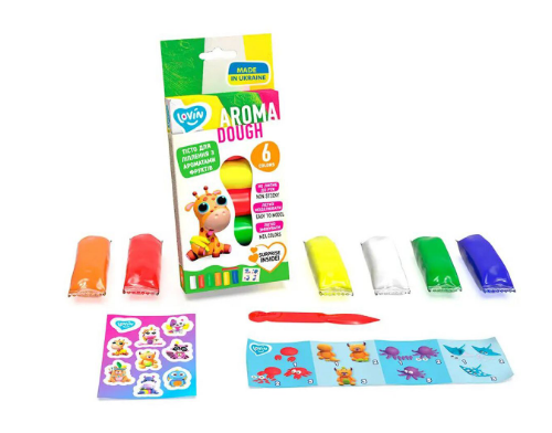 Асорті 6 кольорів Aroma Assorted TM Lovin Набір для ліплення з тістом, шт Киев