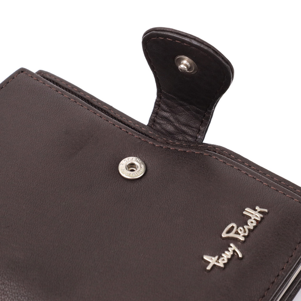 Місткий жіночий вертикальний гаманець з натуральної шкіри Tony Perotti 20841_1 (2656 moro) Коричневий Київ - фото 6