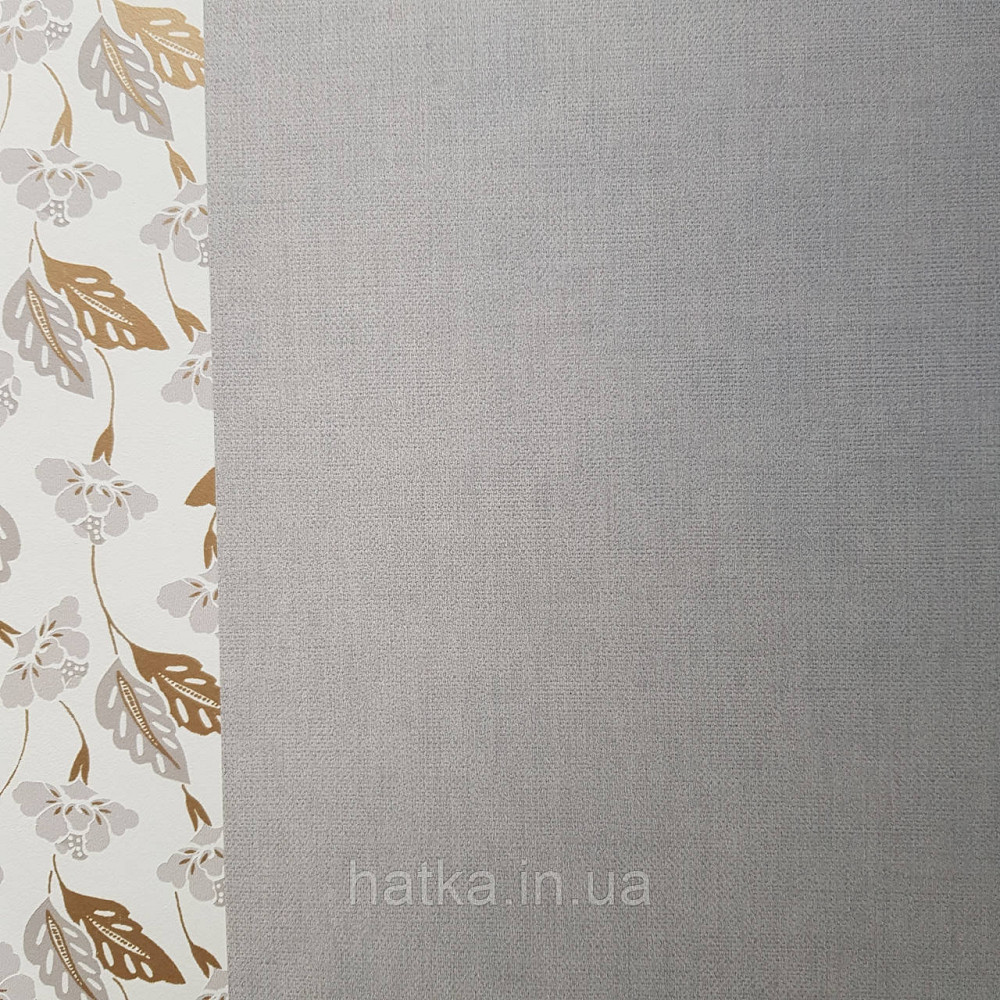 Шпалери вінілові на флізелін Caselio Mystery 0.53х10 м гладкі однотонні світло сірі Київ - фото 1