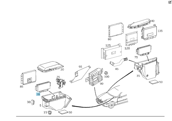 Mercedes-Benz  A0295450432 Блок SAM передній лівий CL C215 S-class short W220 S-class long V220 Одеса