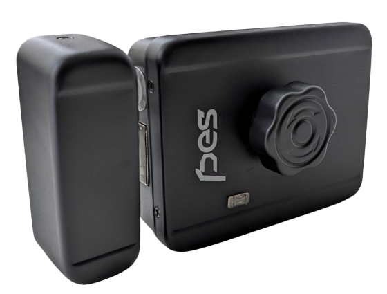 PES Gate чорний електромоторний замок для каліток Київ