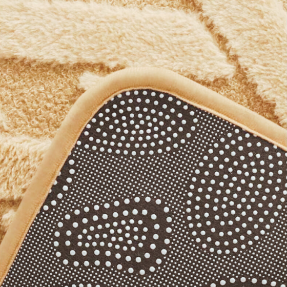 Коврик для ванной и душа коврик для ног в ванную комнату,микрофибра,атискользящий c узором 40х60 см,бежевый Кам'янець-Подільський