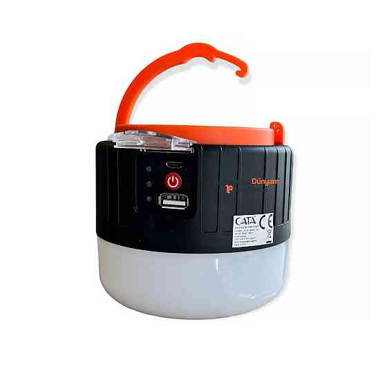 Лампа акумуляторна світлодіодна із сонячною батареєю та USB-зарядкою CATA CT-4289 10 годин роботи Кам'янець-Подільський