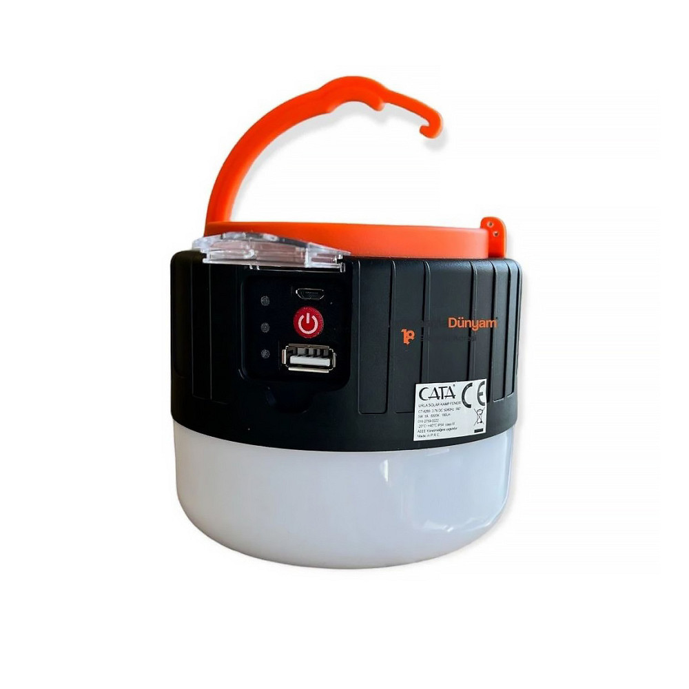 Лампа акумуляторна світлодіодна із сонячною батареєю та USB-зарядкою CATA CT-4289 10 годин роботи Кам'янець-Подільський - фото 6