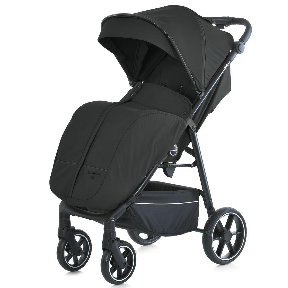 Коляска дитяча El Camino FIJI Black прогулянкова з москітною сіткою та чохлом на ніжки Чорна (ME 1113-2) Чернигов - изображение 4