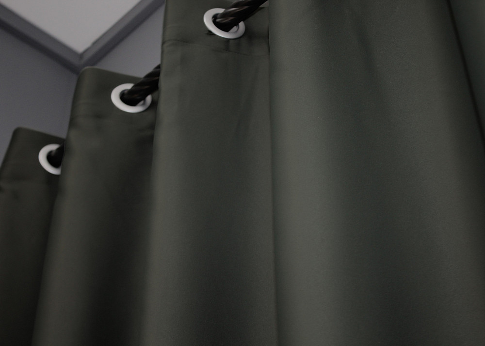 Комплект штор на люверсах VR-Textil Midnight № 1400ш 150х270 см 2 шт Темно-серый (37-0140) Киев - изображение 7