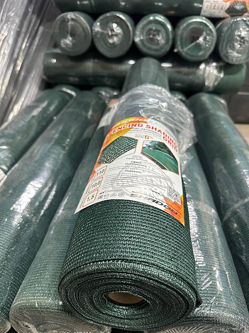 Заборная сетка 110г/м2  90% 2*10 м притеняющая заборная сетка Днепр - изображение 8