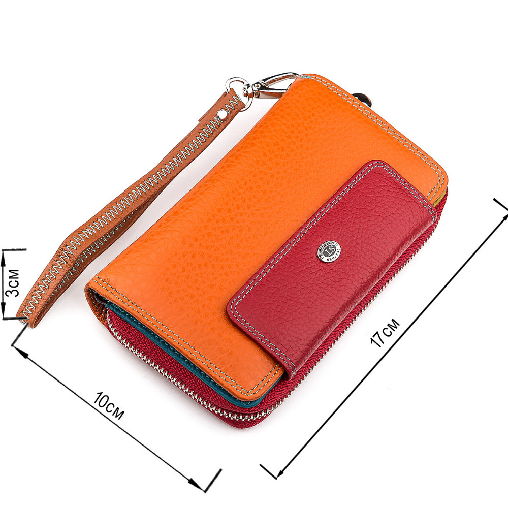 Гаманець жіночий ST Leather 18441 (SB55-5) місткий Червоний Київ - фото 14