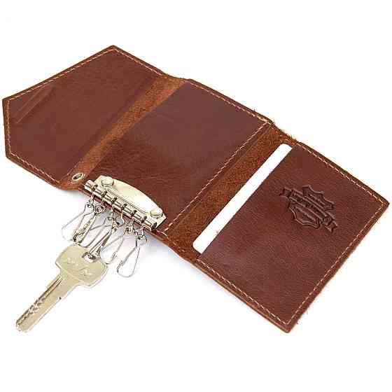 Ключниця з натуральної шкіри GRANDE PELLE 11394 Коричневий Київ