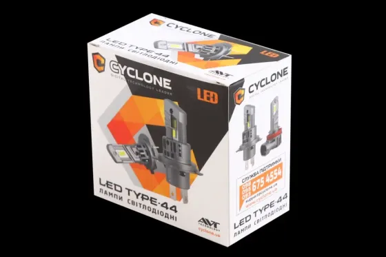 Лампа диодная  HB4/9006  12В  6700лм/5000К/25Вт/GC7535 Cyclone как галогенная с кулером Винница