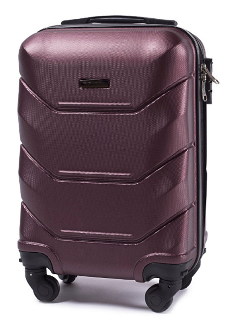 Чемодан пластиковый WINGS 147 микро 51 см бордовый Киев - изображение 1