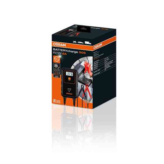 Інтелектуальний зарядний пристрій для акумуляторів OSRAM OEBCS906 6/12V 6A Харків