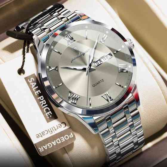 Чоловічий наручний годинник Poedagar Berlin Premium Leather, 2 ремінці Харьков