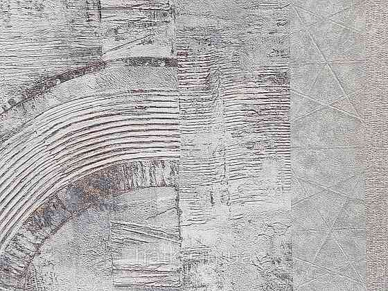 Шпалери метрові вінілові на флізелін Rasch Composition лофт геометрія абстракція напівкола мазки сірий Київ