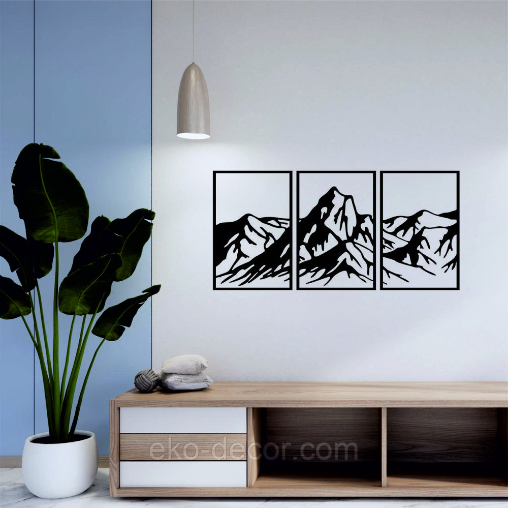 Декоративне настінне Панно «Гори», Декор на стіну Київ - фото 1