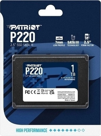 Накопичувач SSD 1TB Patriot P220 2.5